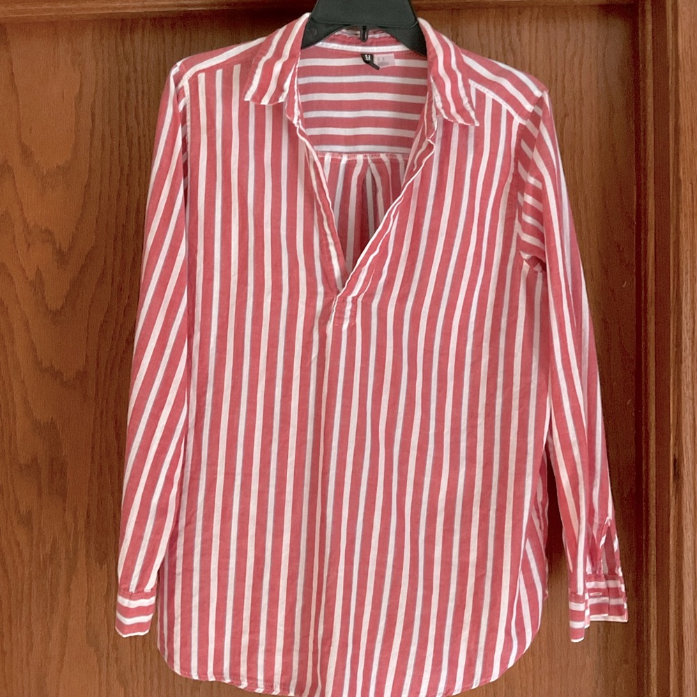 Red and white shirt